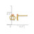 14K Two-Tone Gold Yellow and Rose Gold Madi K Crown Stud Earrings, 6 mm - View 4
