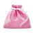 Sterling Silver Polished Cross Stud Earrings with Pink Gift Pouch - View 2