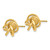 14K Yellow Gold 12 mm Polished Love Knot Stud Earrings - View 2