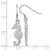Sterling Silver Rhodium-Plated Polished Seahorse Dangle French Wire Earrings, 34.5 mm - View 5