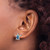Sterling Silver Rhodium-Plated Enameled Polished Turtle Stud Earrings, 11.8 mm - View 3