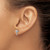 Sterling Silver Rhodium-Plated Polished Palm Tree Stud Earrings, 9.5 mm - View 3