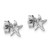Sterling Silver Rhodium-Plated Polished Starfish Stud Earrings, 7.5 mm - View 4