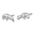 Sterling Silver Rhodium-Plated Polished Manatee Stud Earrings, 5.75 mm - View 2