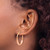 14K Yellow Gold with Rose Gold-Tone Polished Hoop Earrings, 25 mm - View 3