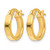 14K Yellow Gold Polished Single Hoop Earring - LE1357H - View 2