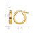 14K Yellow Gold Polished Single Hoop Earring - LE1357H - View 4