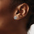 Rhodium-Plated 14K Yellow Gold Hollow with White Rhodium Plating Polished Love Knot Stud Earrings, 9.5 mm - View 3