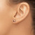 14K Yellow Gold Hollow with Rose Gold Plating Polished Love Knot Stud Earrings, 9 mm - View 3
