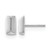 Rhodium-Plated 14K White Gold Hollow Polished Stud Earrings, 8.6 mm
