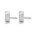 Rhodium-Plated 14K White Gold Hollow Polished Stud Earrings, 8.6 mm - View 2
