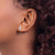 Rhodium-Plated 14K White Gold Hollow Polished Stud Earrings, 8.6 mm - View 3