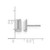 Rhodium-Plated 14K White Gold Hollow Polished Stud Earrings, 8.6 mm - View 4