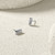 Rhodium-Plated 14K White Gold Hollow Polished Stud Earrings, 8.6 mm - View 6