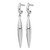 Rhodium-Plated 14K White Gold Hollow Polished Dangle Earrings, 41.6 mm - View 2