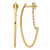 14K Yellow Gold Hollow Polished Hoop Earrings, 41.5 mm
