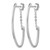 Rhodium-Plated 14K Yellow Gold Hollow with Rhodium Plating Polished Hoop Earrings, 41.5 mm - View 2