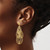 14K Yellow Gold Polished Diamond-Cut Post Dangle Earrings, 52.5 mm - View 3