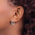Rhodium-Plated 14K White Gold Hollow Twisted Hoop Earrings, 16 mm - View 2