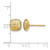 14K Yellow Gold Polished Diamond-Cut Button Stud Earrings, 8.95 mm - View 4