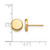 Rhodium-Plated 14K Yellow Gold Polished Button Stud Earrings, 6.6 mm - View 4