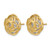 14K Two-Tone Gold Hollow Polished Diamond-Cut Love Knot Stud Earrings, 15.32 mm - View 2