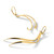 14K Yellow Gold Hollow Polished Leverback Drop Earrings, 73.25 mm - View 5