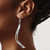 Rhodium-Plated 14K Yellow Gold Hollow with White Rhodium Plating Polished Leverback Drop Earrings, 7.25 mm - View 3