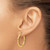14K Yellow Gold Hollow Polished 2.5 mm Lightweight Tube Hoop Earrings - View 3