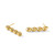14K Yellow Gold Hollow Diamond-Cut Fancy Link Drop Post Earrings, 29.42 mm - View 6