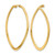14K Yellow Gold Polished Oval Hoop Earrings, 44.73 mm - View 2