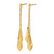 14K Yellow Gold Polished Post Dangle Earrings, 49.68 mm - View 2