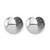 Rhodium-Plated 14K White Gold Polished Round Huggie Hoop Earrings, 11 mm - View 2