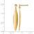 14K Yellow Gold Polished Post Dangle Earrings, 36 mm, 6.36 mm Wide - View 4