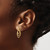 14K Yellow Gold Polished Post Dangle Earrings, 21.45 mm - View 3