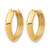 14K Yellow Gold Polished Hinged Huggie Hoop Earrings, 14.18 mm - View 2