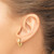 14K Yellow Gold Polished Hinged Huggie Hoop Earrings, 14.18 mm - View 3