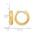 14K Yellow Gold Polished Hinged Huggie Hoop Earrings, 14.18 mm - View 4