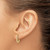 14K Yellow Gold Polished Cubic Zirconia Hinged Hoop Earrings, 14.59 mm - View 3