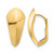 14K Yellow Gold Polished Omega Back Drop Earrings, 20.33 mm