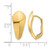 14K Yellow Gold Polished Omega Back Drop Earrings, 20.33 mm - View 4