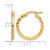 14K Yellow Gold Diamond-Cut Hoop Earrings, 18 mm - View 4