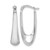 Rhodium-Plated 14K White Gold Hollow Polished Hoop Earrings, 26.75 mm