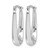 Rhodium-Plated 14K White Gold Hollow Polished Hoop Earrings, 26.75 mm - View 2