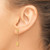 14K Yellow Gold Polished Oval Discs Dangle Earrings, 29.55 mm - View 3