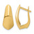 14K Yellow Gold Polished Hoop Earrings, 20.53 mm