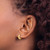 14K Yellow Gold Polished and Diamond-Cut Huggie Hoop Earrings, 11.36 mm - View 3