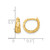 14K Yellow Gold Polished and Diamond-Cut Huggie Hoop Earrings, 11.36 mm - View 4