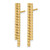 14K Yellow Gold Polished Twisted Bar Post Drop Earrings, 30.88 mm - View 2