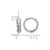 Rhodium-Plated 14K White Gold Polished/Diamond-Cut Huggie Hoop Earrings, 10.75 mm - View 4